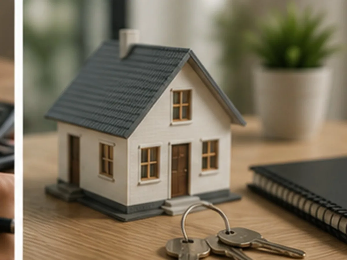 Consórcio Ademicon para Quitar Financiamento em Campo Grande MS | Consórcios Campo Grande Casal analisando documentos e contrato de financiamento em cima de mesa com casa em miniatura, representando quitação de financiamento com carta de crédito