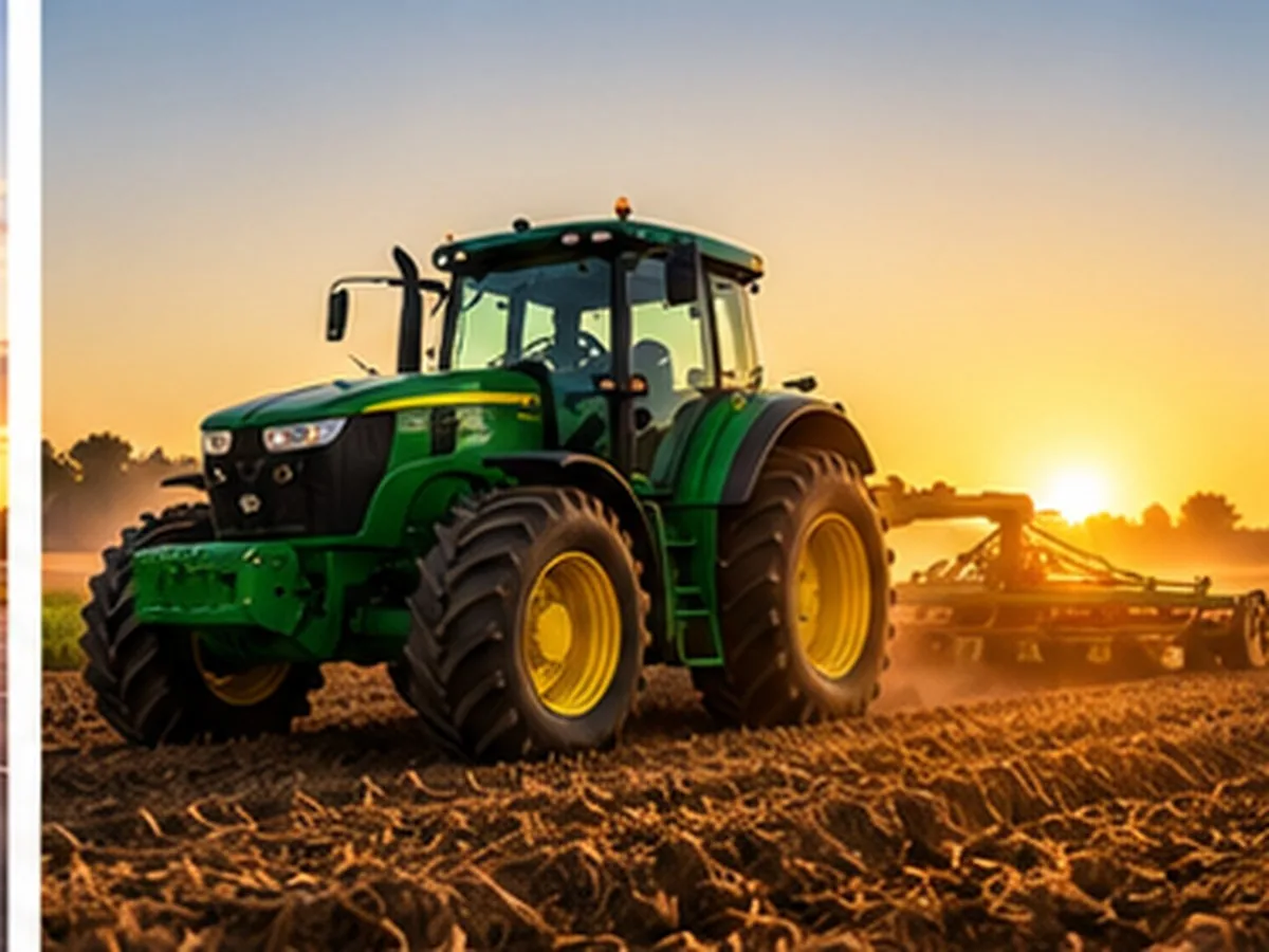 Consórcio Agro Ademicon em Campo Grande MS | Consórcios Campo Grande trator e implementos agrícolas em área de lavoura sob céu aberto, representando o consórcio agro para produtores rurais